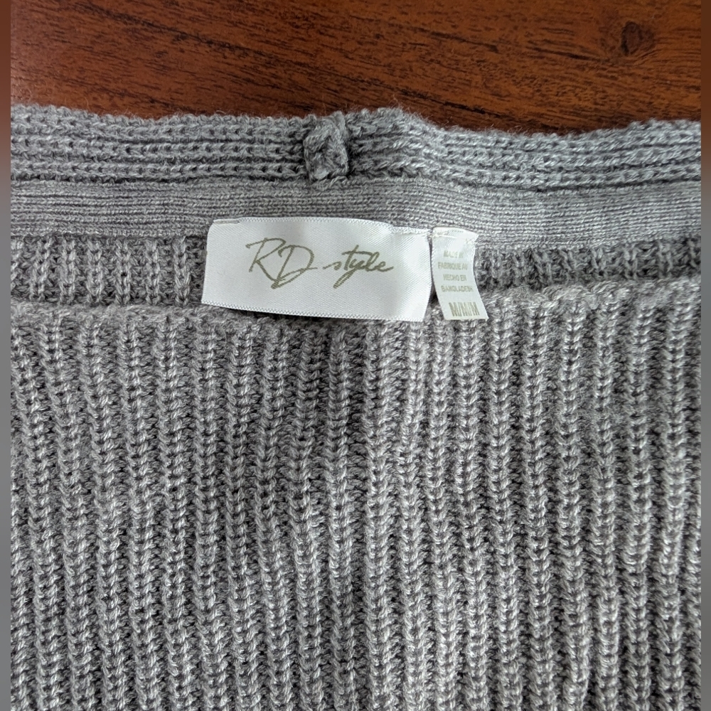 Gray Knit Sweater by RD Style
